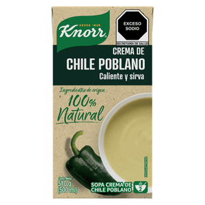 Sopa Crema de Pollo Chile Poblano 500 Ml