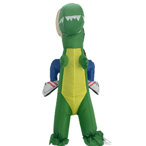 Disfraz Inflable Jinete de Dinosaurio Nino 1 Pz