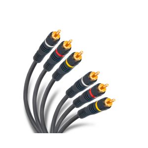 Cable RCA para audio y video 1.90m 254-3150