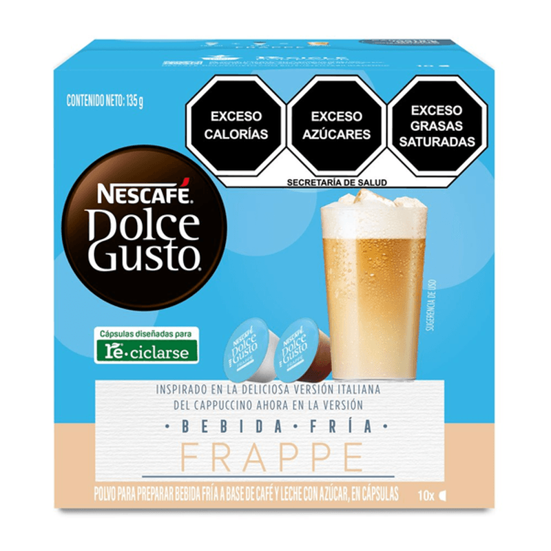 Café en cápsula Nescafé Dolce Gusto Capuchino Frappe 10 Cápsulas 135 g -  H-E-B México