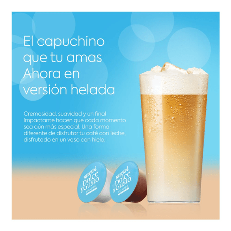 Café en cápsula Nescafé Dolce Gusto Capuchino Frappe 10 Cápsulas 135 g -  H-E-B México