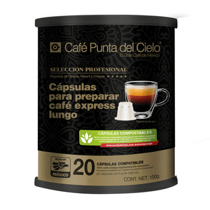 Punta del Cielo Cápsulas Express Selección Profesional con 20 pz, 100 g