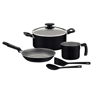 Batería Loreto Negro de Cocina con Antiadherente 1 Pz