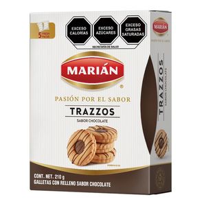 Galletas Trazzos Sabor Chocolate 210 Gr