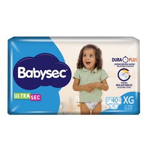 Babysec Pañal Ultrasec Talla Xxg 40 Pz