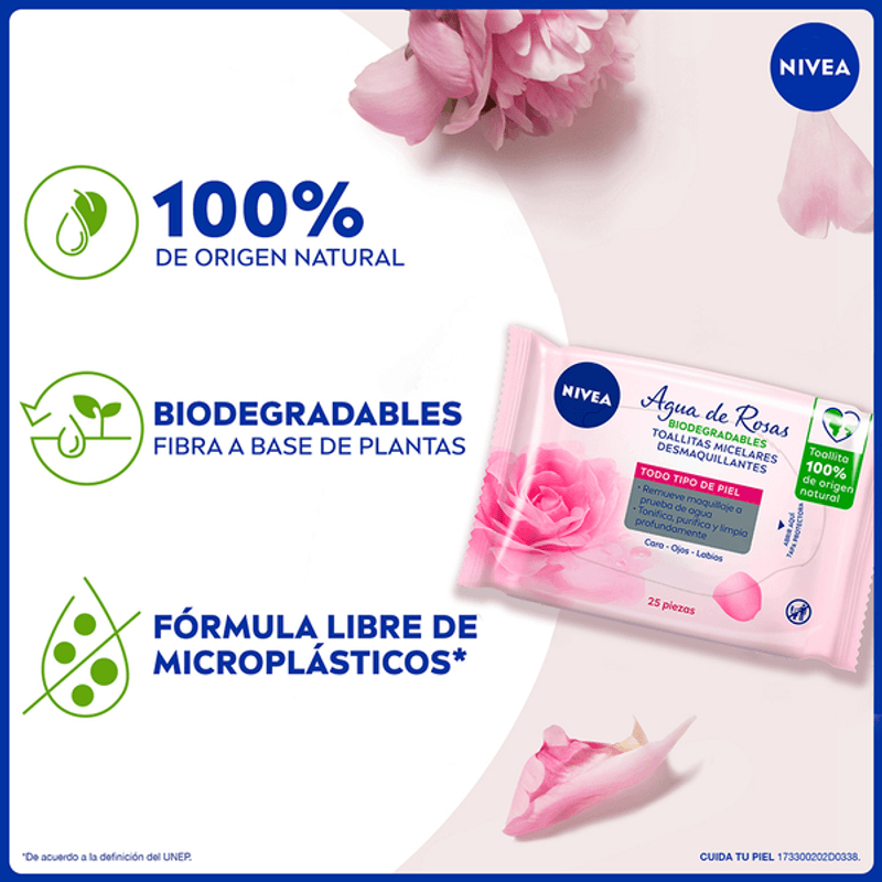 Toallitas Desmaquillantes Micelares, Limpieza Facial - NIVEA