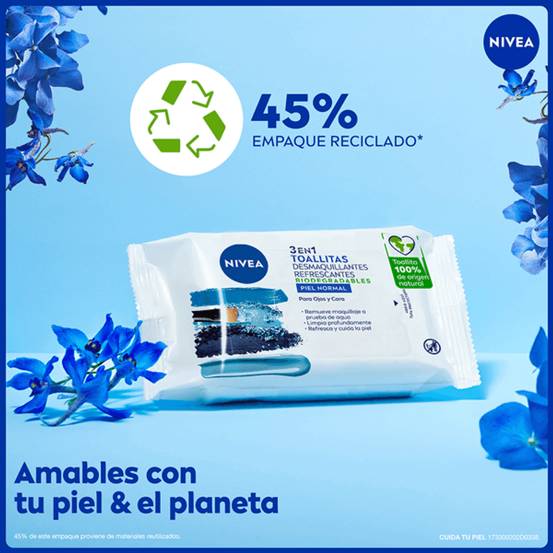 Toallitas Desmaquillantes Micelares, Limpieza Facial - NIVEA