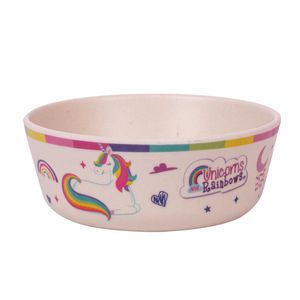 Plato Hondo Unicorns And Rainbows con Fibra de 1 pz Plato Hondo Unicorns And Rainbows con Fibra de  1 Pz