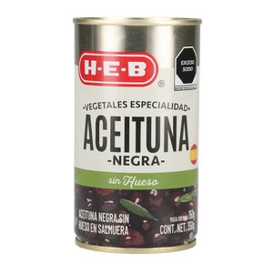 Aceituna Negra Sin Hueso 350 Gr