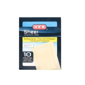 HEB Pads Adhesivos Antibacteriales 10 pzs 76mm X 10 pz