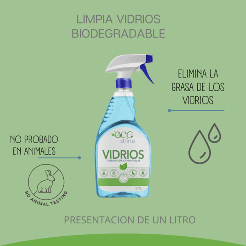 Limpia Vidrios Líquido 1 Litro