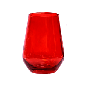 Vaso Rojo 458 Ml Stemless Sicilia Bebidas 1 Pz