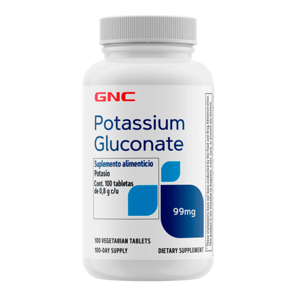 Gnc Gluconato de Potasio 99 Mg Gnc 100 Tabletas 10 HEB México