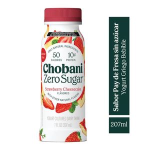 Yogurt Griego Zero Azúcar para Beber sabor Strawberry Cheesecake 207 ml Yogurt Griego Complete para Beber sabor Strawberry Cream 207 ml