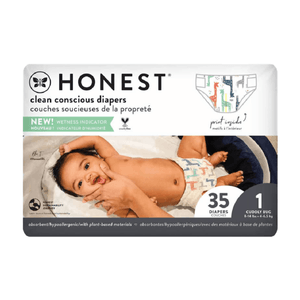 Honest Pañal Talla 1 Girafas Girafas 35 Pz 35 Pz