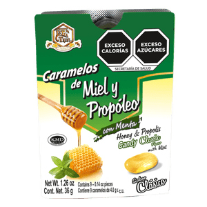 Caramelos de Miel Y Propoleo con Menta 9pzas 1 Pz