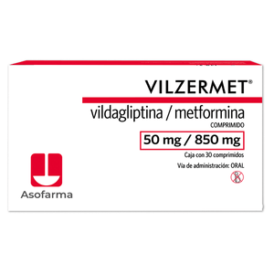 Vilzermet 50mg/850mg 30cmp Vildagliptina/Metformin 30 Pz