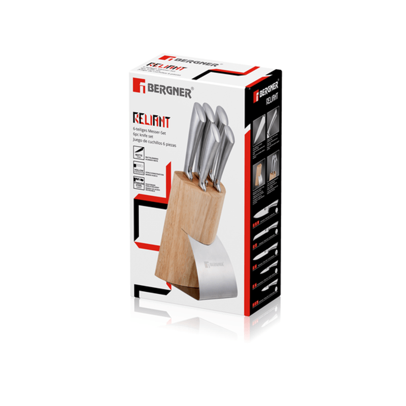 BERGNER Foodies MP Cuchillos de cocina acero inoxidable + tacoma