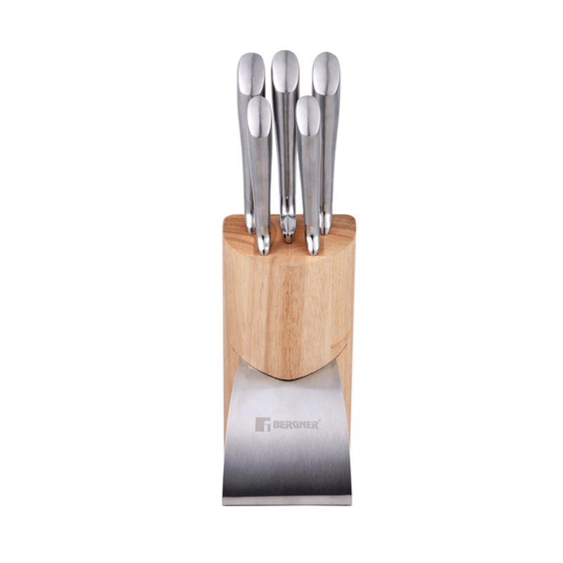 BERGNER Foodies MP Cuchillos de cocina acero inoxidable + tacoma