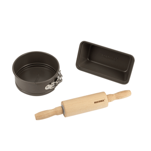 Bergner Set 3Pc Mini de Horno Acero al Carbono Bakeware Lo