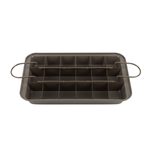 Bergner Set 3Pc Molde de Brownie Acero al Carbono Bakeware