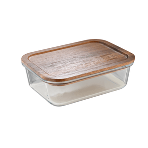 Contenedor Hermético Bergner Borosilicato Rectangular 1 L