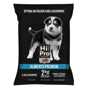 Alimento Hi Multi Pro para Cachorro 2 kg PetShampoo Shampoo Hipoalergenico 100% Natural para Mascotas 350 ml