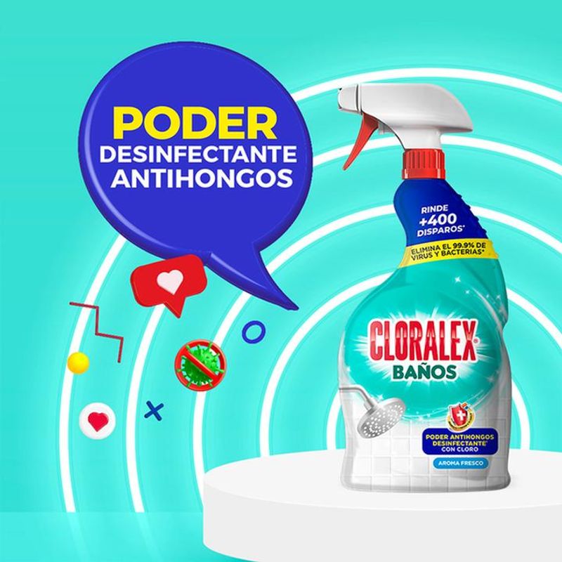 Atomizador Baño Antihongos con Cloro 650ml