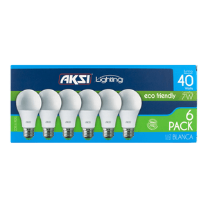 Foco Led 6pack 7w Eco Luz Blanca 1 Pz