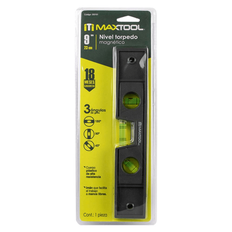 NIVEL STANLEY MAGNETICO TORPEDO 23 CM