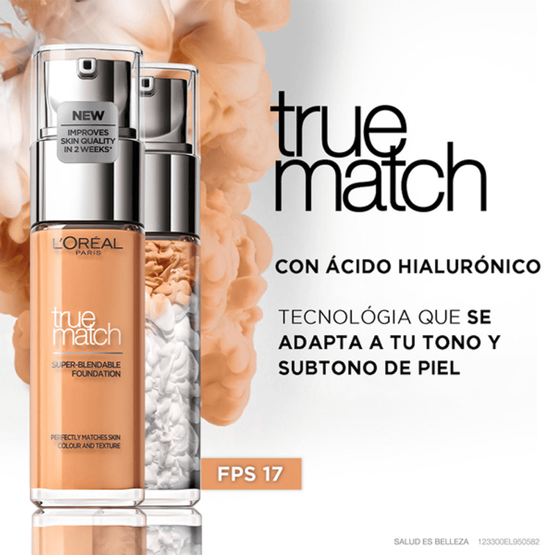 Base De Maquillaje L'Oréal Paris True Match Tono 2.D/2.W 30Ml Amande