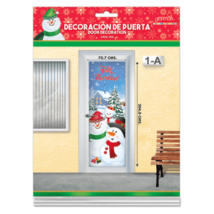 Decoración Puerta Navidad 1 Pz