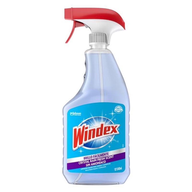 Limpiador líquido Windex crystal rain fresh scent 640 ml