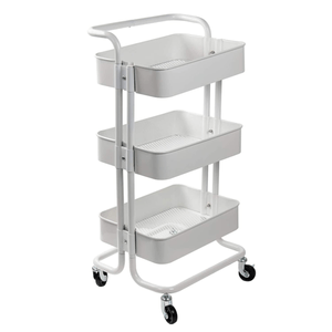 Carrito Organizador Blanco 74 Cm 1 Pz