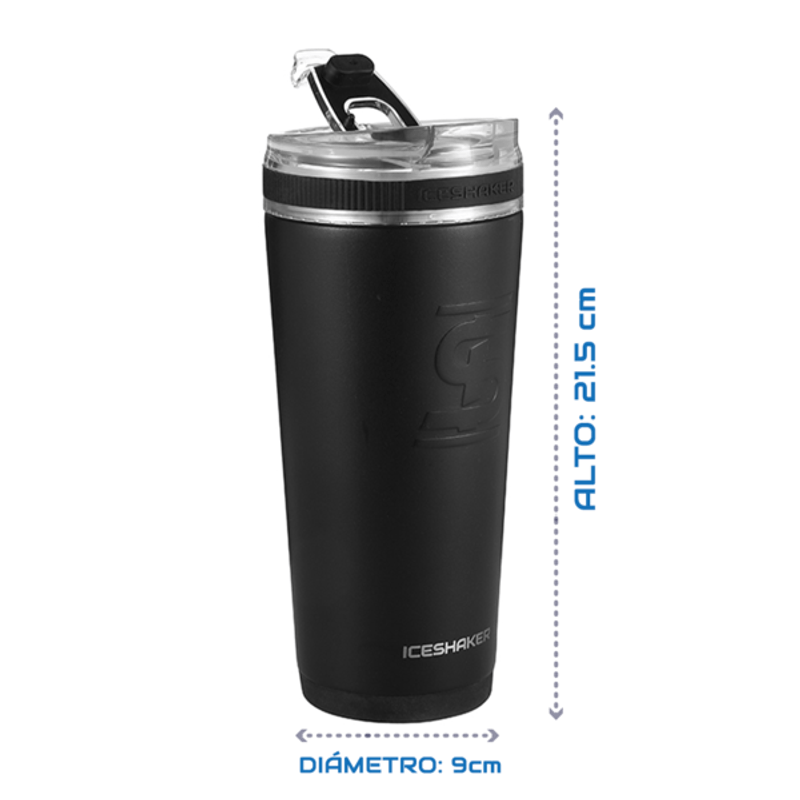 Termo de acero inoxidable Ice Shaker® color negro