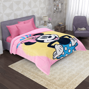 Edredon Matrimonial Minnie Mouse Rosa 1 Pz