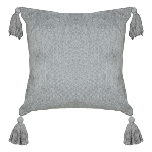 Cojín Boho Burke Gris Claro 45x45cm 480grs 1 Pz