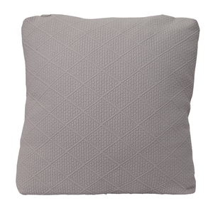 Cojín Decorativo con Textura Rombos Gris 45x45 Cm 1 Pz