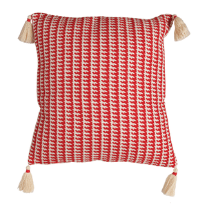 Cojín Boho Navani Rojo 45x45cm 450grs 1 Pz