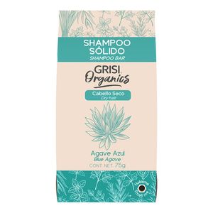 Shampoo Solido Organics Agave Azul 75 Gr