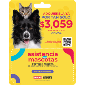 HEB Asistencia para tus Mascotas Plan Elite