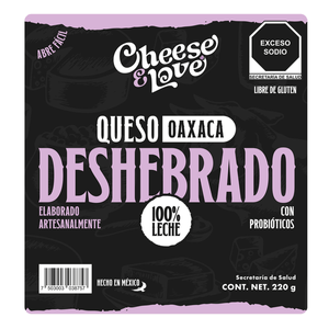 Cheese & Love Queso Oaxaca Deshebrado 220 g