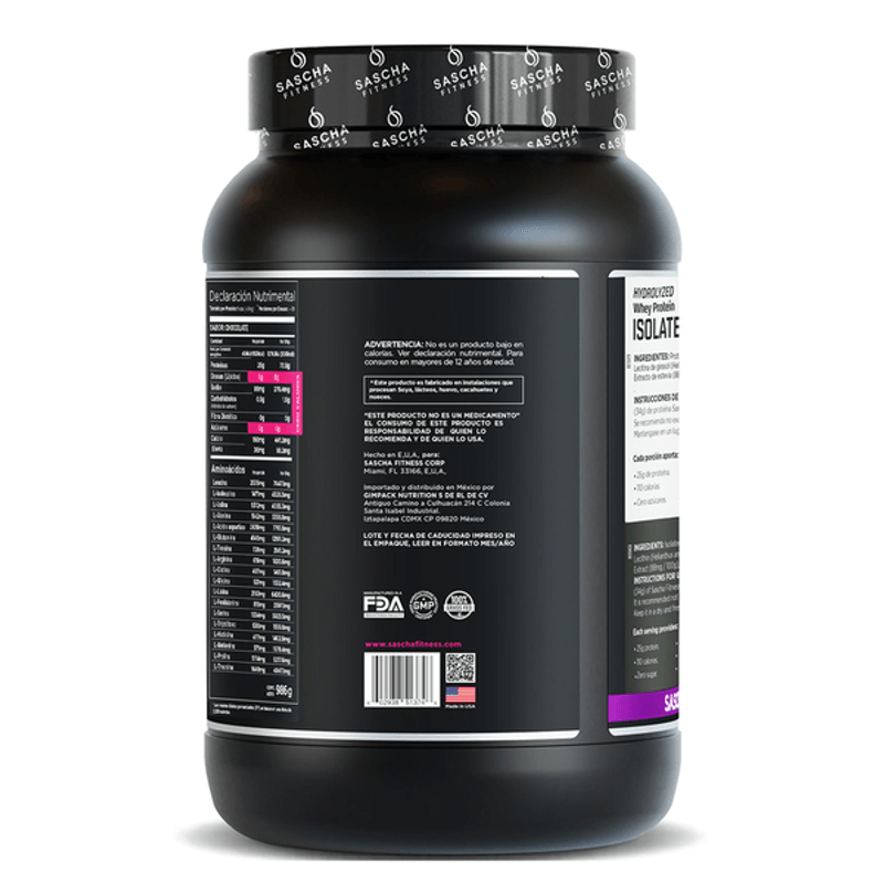 Proteína Sascha Fitness Chocolate 907 g