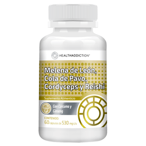 Melena de Leon, Ashwagandha Cordyceps 60 Pz