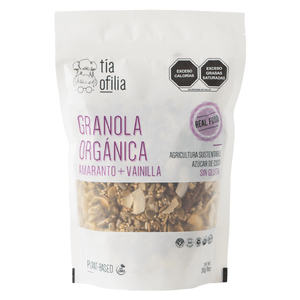 Tia Ofilia ganola Organica Amaranto + Vainilla 310 g Tia Ofilia Granola Organica Amaranto + Vainilla 310 Gr