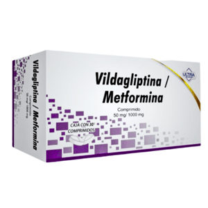 Vildagliptina Metformina 50/1000mg 30 Comp Gen 30 Pz