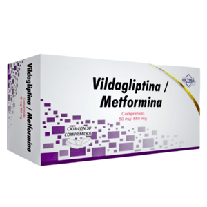 Vildagliptina Metformina 50/850mg 30 Comp Gen 30 Pz