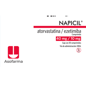 Napicil 40mg/10mg 30 Cmp Atorvastatina/Ezetimiba 30 Pz