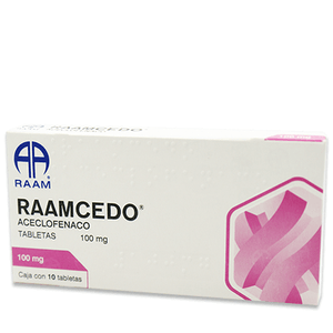 Raamcedo 100mg 10tab Aceclofenaco Gen 10 Pz