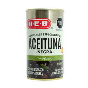 Aceituna Negra con Hueso 350 Gr